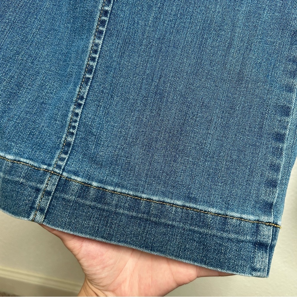 NWT Spanx Seamed Front Wide Leg Jean in Vintage Indigo 1X - Picture 6 of 16